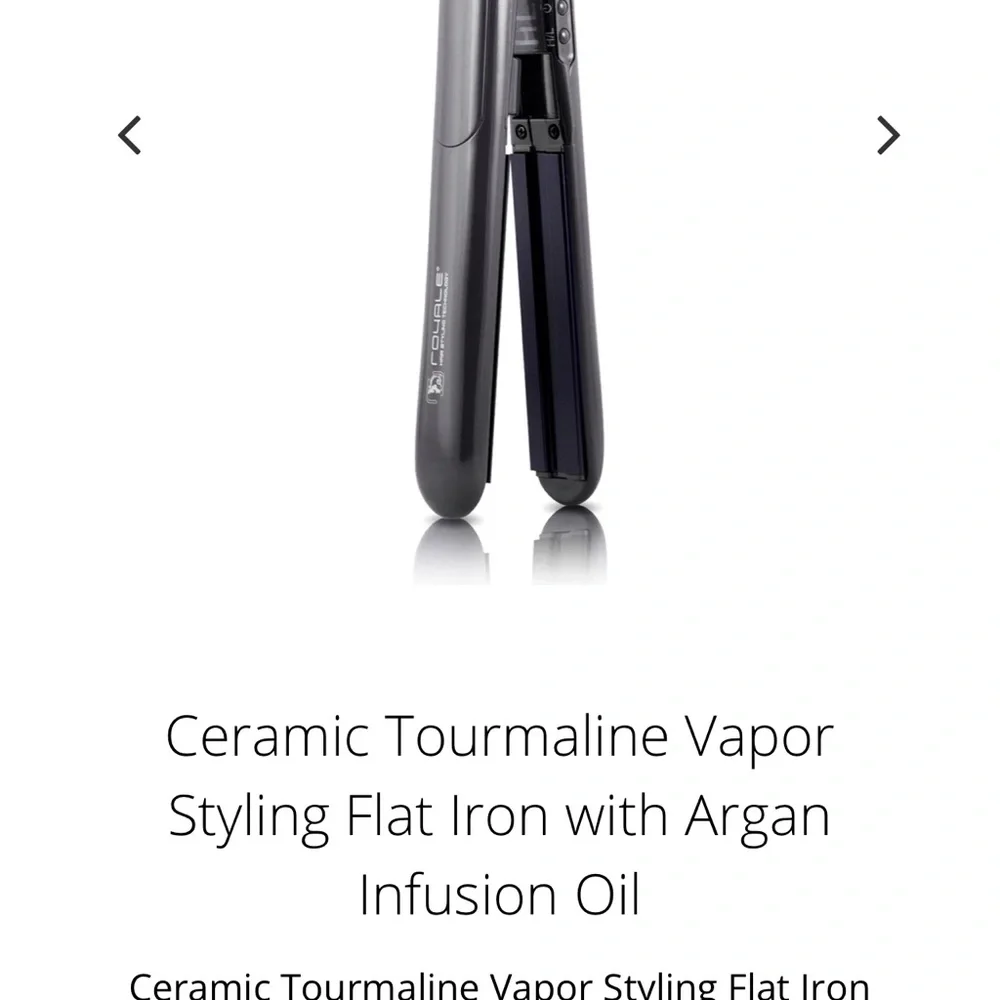 Black Ceramic Hair Straightener with Tourmaline Technology - Picture 3 of 16